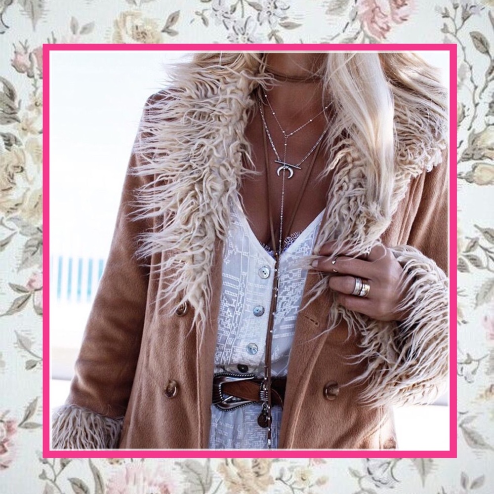 🌸2PC NECKLACE CHOKER SILVER MOON HORN BOHO SUEDE